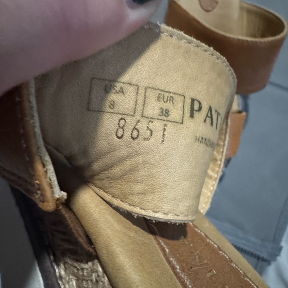 Portland Leather Goods Patina Brown Leather Slides Size 8 - Picture 5 of 6